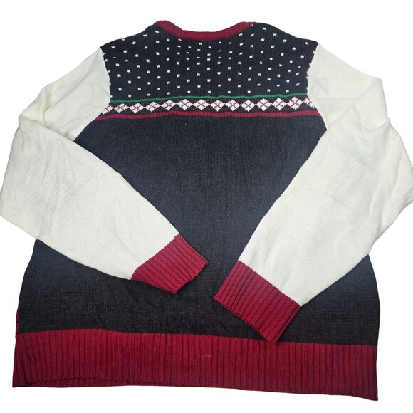 Ugly Christmas Sweater XL "I Like To Go Down" Santa Design Spencers Workshop - Picture 3 of 7